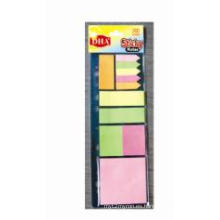 Vario tamaño y 13 colores en combinación de cojín de nota adhesiva tarjeta negra